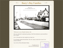 Tablet Screenshot of barrysbayfamilies.com